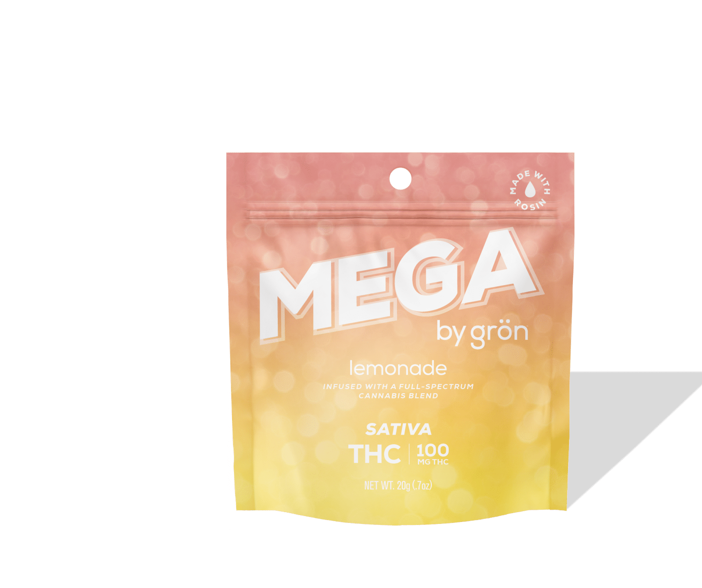 Grön Edibles - Mega | Lemonade | Sativa | 100mg THC | 10pk - 1