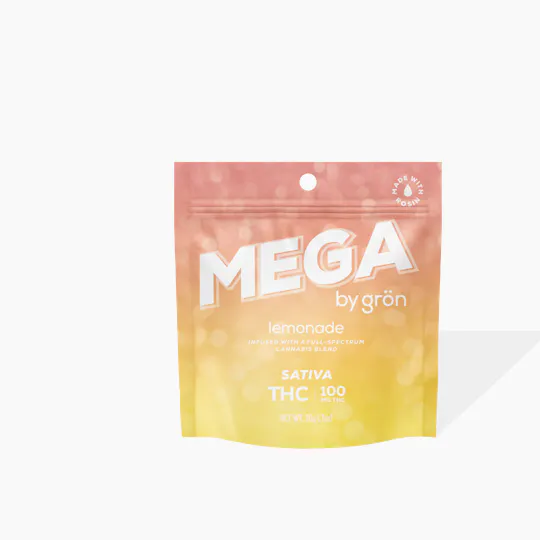 Grön Edibles - Mega | Lemonade | Sativa | 100mg THC | 10pk - 1