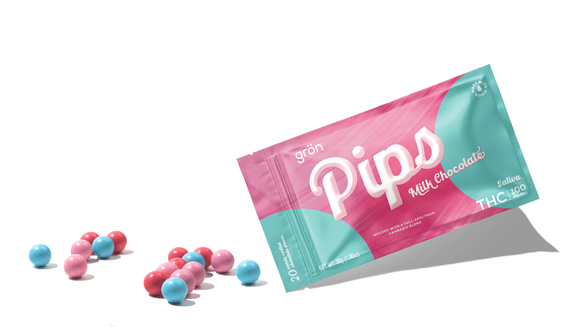 Grön Edibles - Pips | Milk Chocolate | Sativa | 100mg THC | 20pk - 1