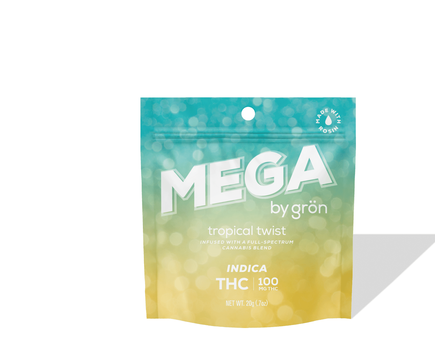 Grön Edibles - Mega | Tropical Twist | Indica | 100mg THC | 10pk - 1