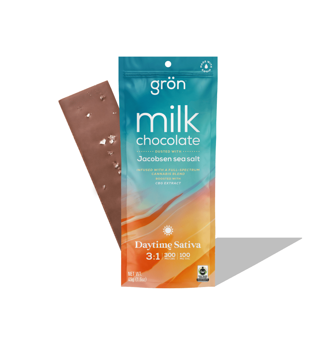 Grön Edibles - Milk Chocolate | Daytime Sativa | 3:1 CBG/THC | 10pk - 1