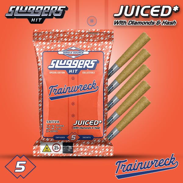 Sluggers Hit - Sluggers - Trainwreck Infused Prerolls 3.5g - 5pk - 1