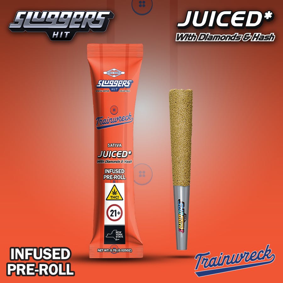 Sluggers Hit - Sluggers - Trainwreck Infused Preroll 7g - 1pk - 1