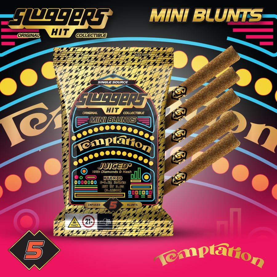 Sluggers Hit - Sluggers - Temptation Infused Mini Blunts 3.5g - 5pk - 1