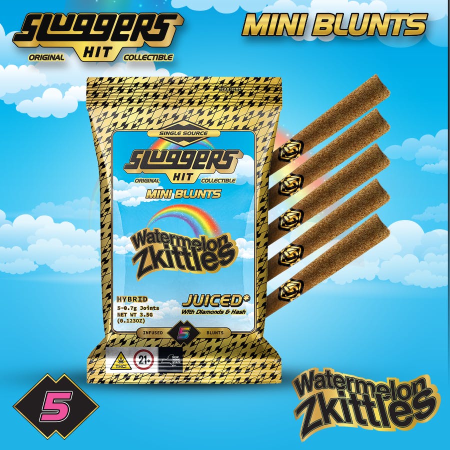Sluggers Hit - Sluggers - Watermelon Zkittles Infused Mini Blunts 3.5g - 5pk - 1