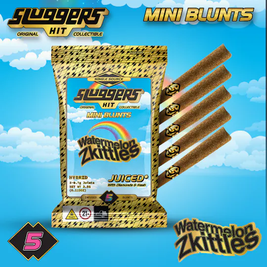 Sluggers Hit - Sluggers - Watermelon Zkittles Infused Mini Blunts 3.5g - 5pk - 1