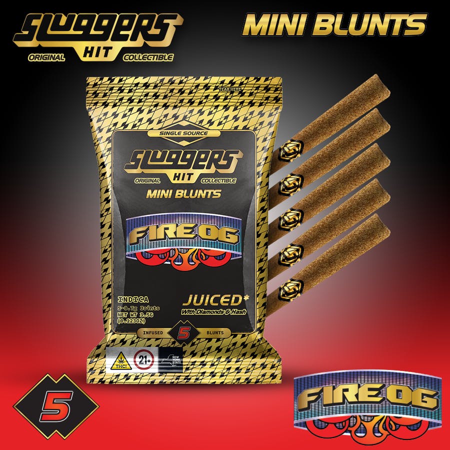 Sluggers Hit - Sluggers - Fire OG Infused Mini Blunts 3.5g - 5pk - 1