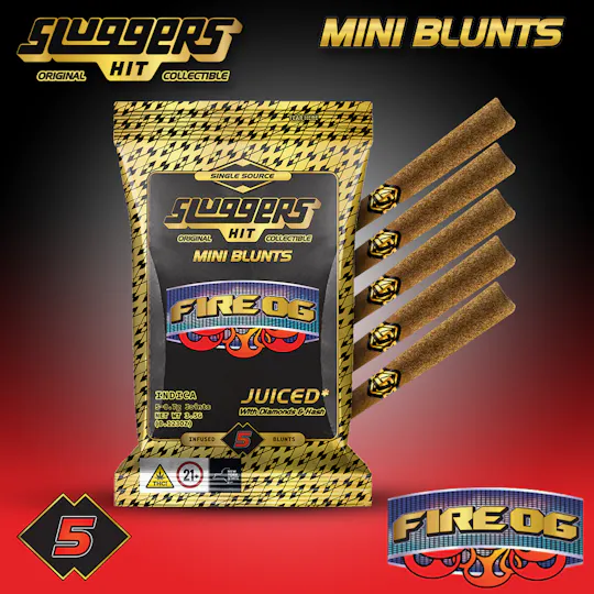 Sluggers Hit - Sluggers - Fire OG Infused Mini Blunts 3.5g - 5pk - 1