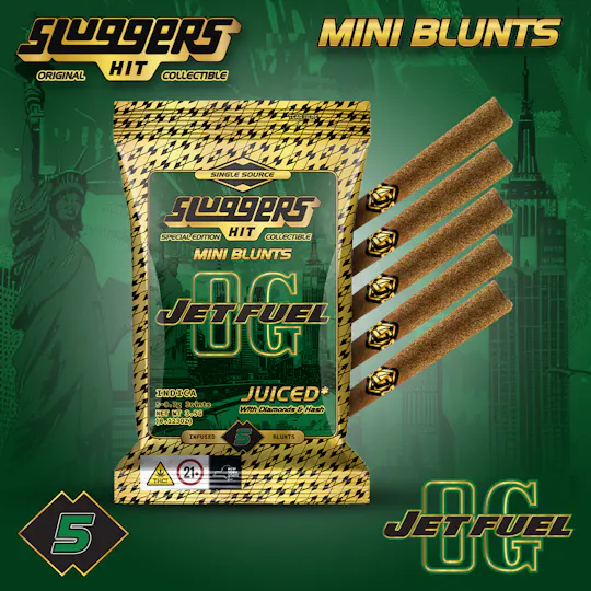 Sluggers Hit - Sluggers - Jet Fuel OG Infused Mini Blunts 3.5g - 5pk - 1