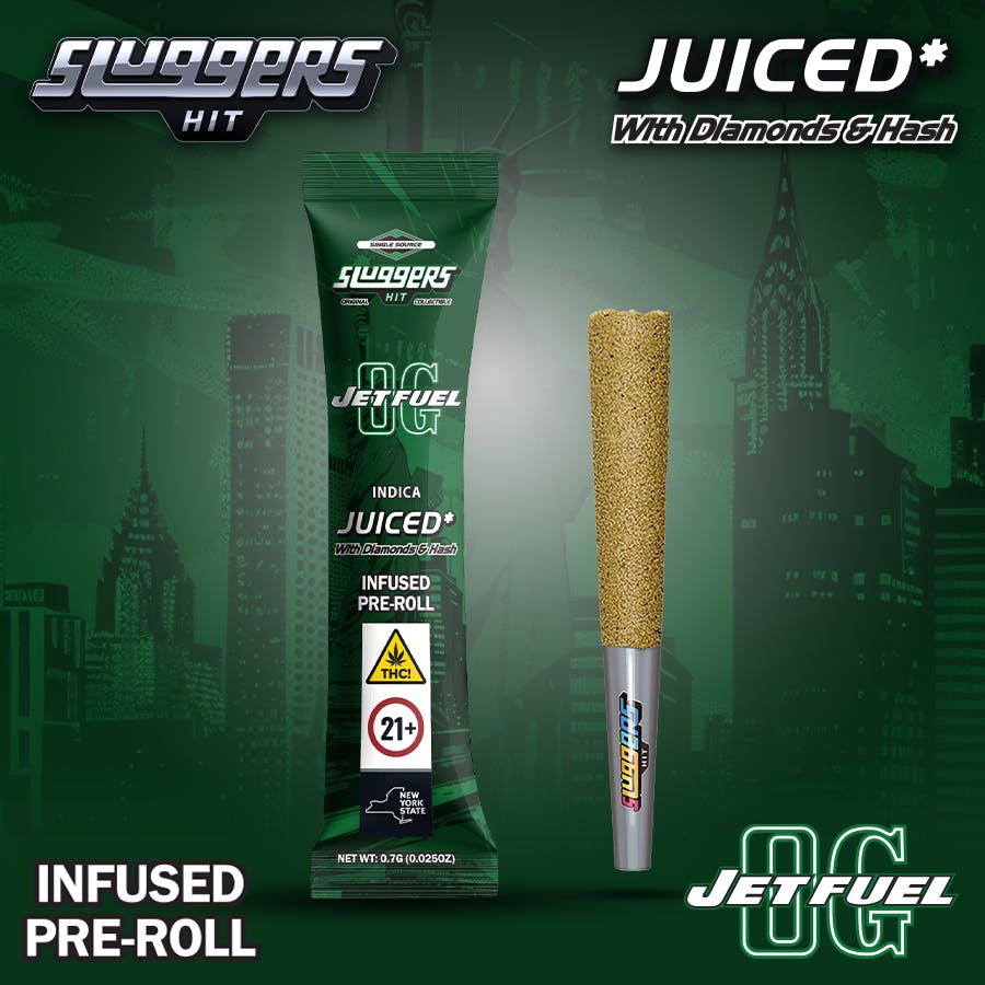 Sluggers Hit - Sluggers - Jet Fuel OG Infused Preroll 7g - 1pk - 1