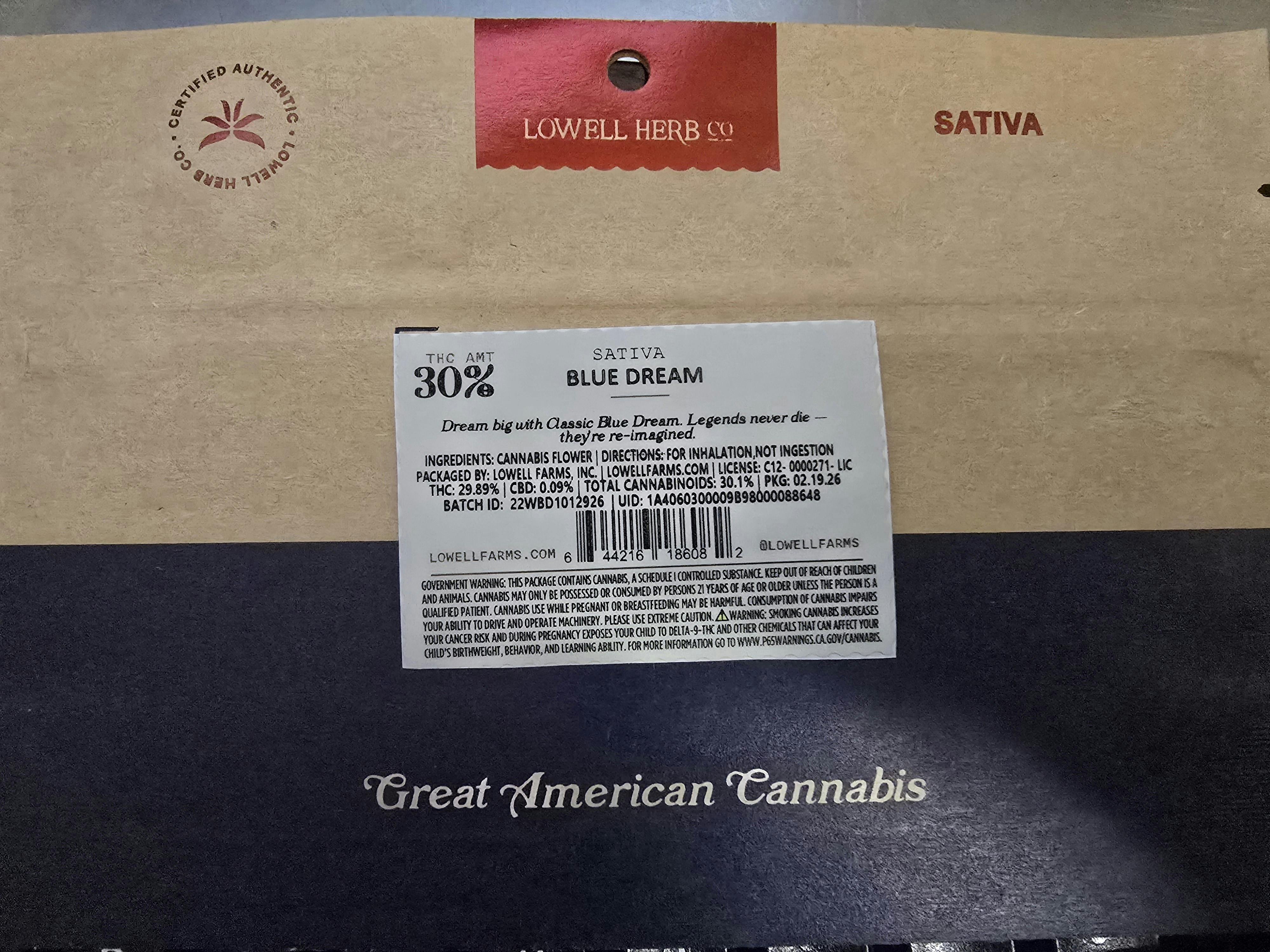 Lowell Herb Co. - Lowell LITTLES Blue Dream 14g - 1