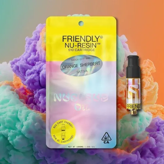 Friendly Brand - Friendly Brand | Orange Sherbert | Cured Nuresin Cartridge | 1g - 1