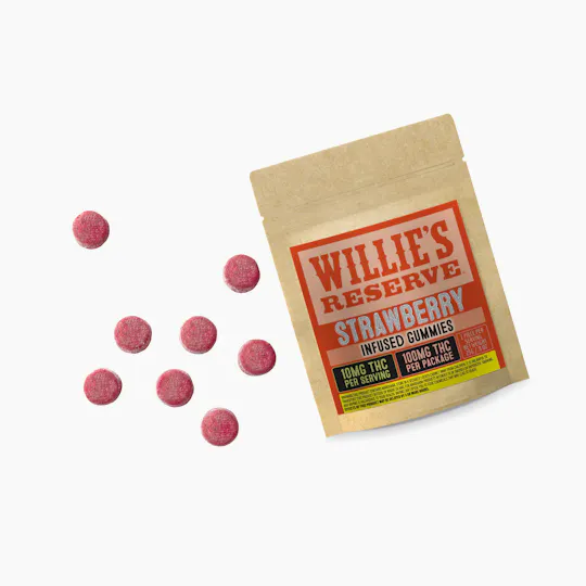 Willie's Reserve - Strawberry – Gummies – 10g – 10pk - 1