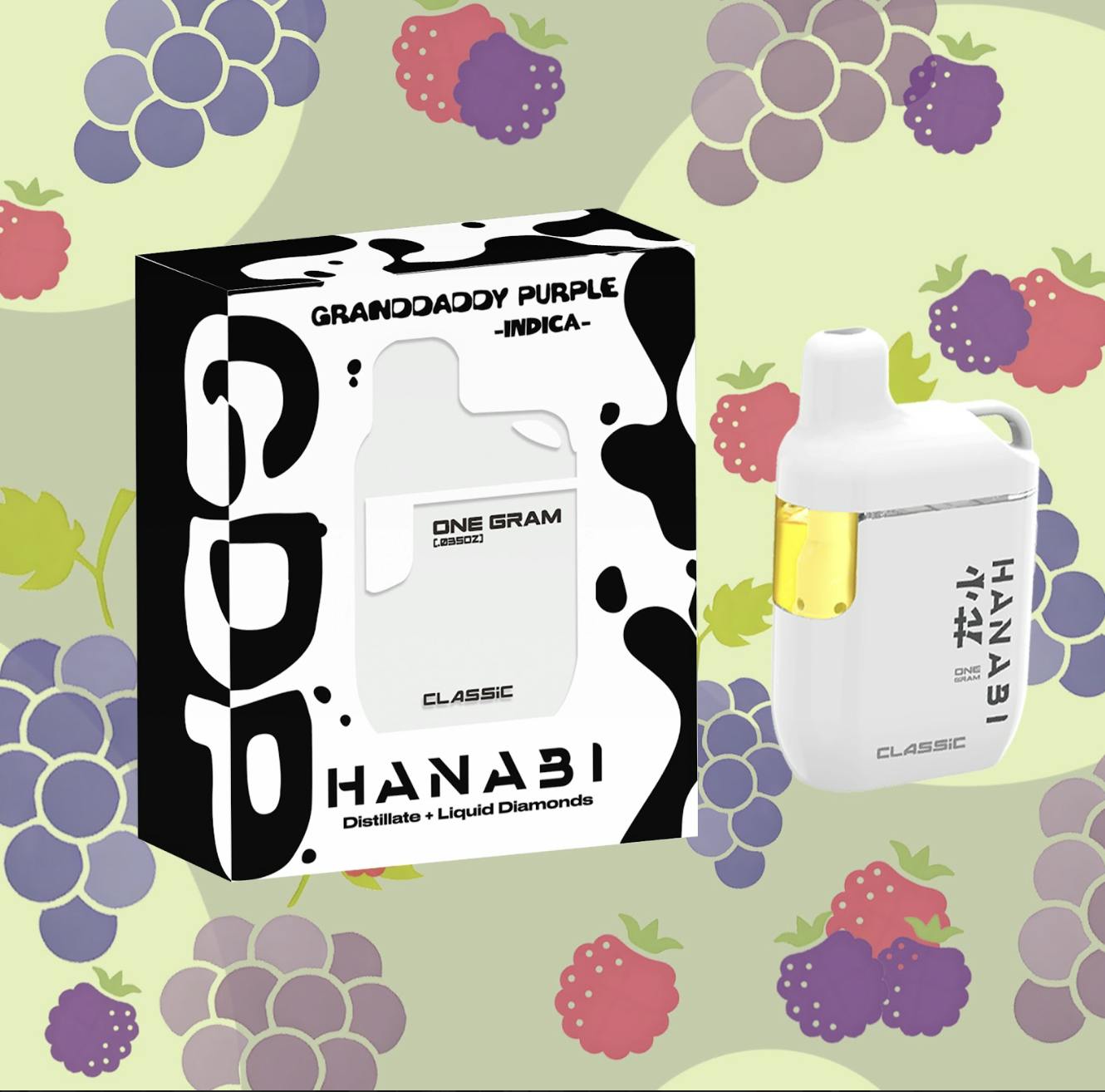 Hanabi - Hanabi | Granddaddy Purple | Classic Disposable | 1g - 1