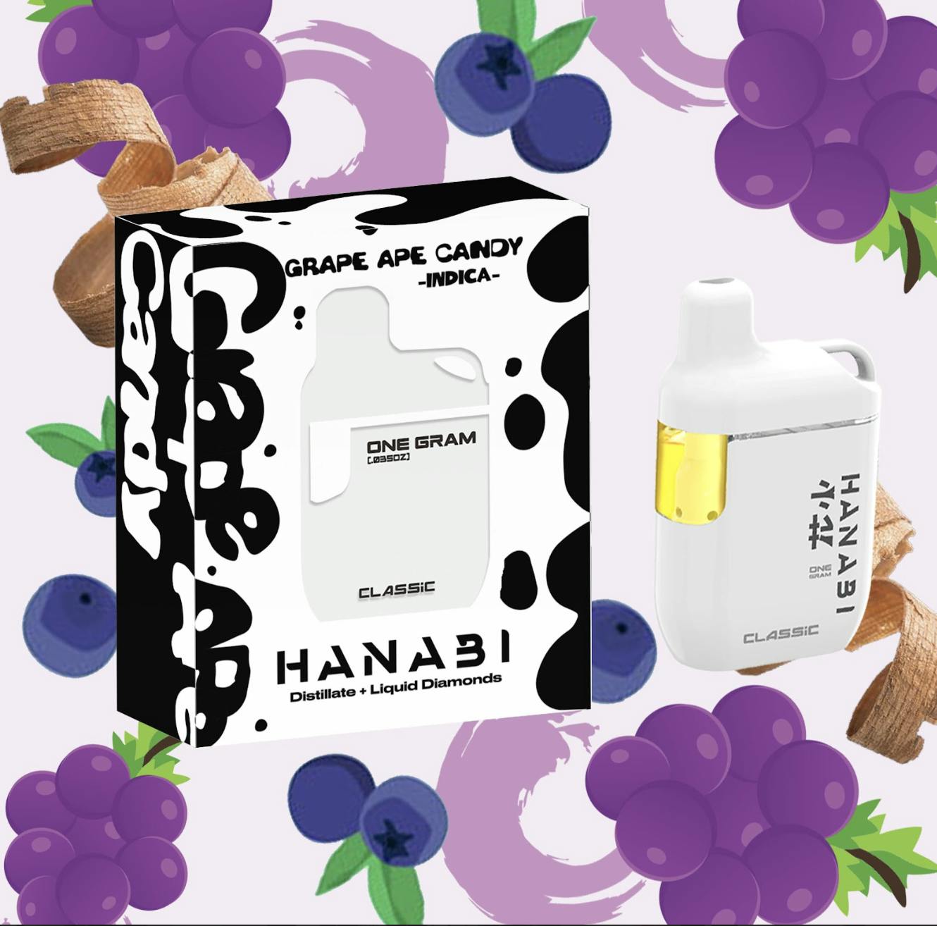Hanabi - Hanabi | Grape Ape Candy | Classic Disposable | 1g - 1