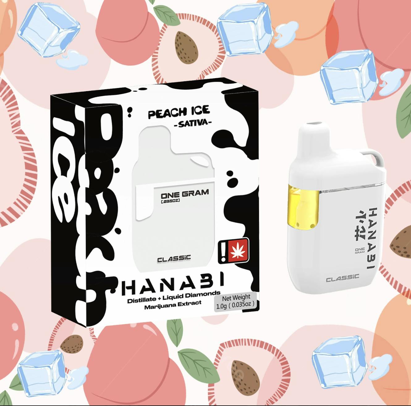 Hanabi - Hanabi | Peach Ice | Classic Disposable | 1g - 1