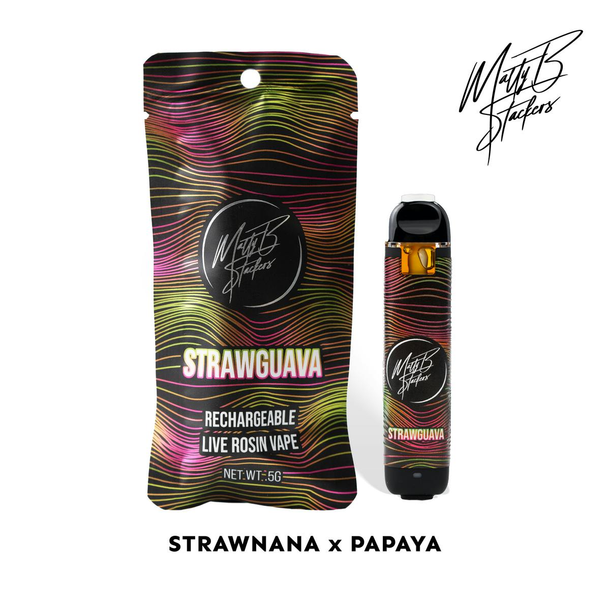 MattyB Stackers - Strawguava | Live Rosin AIO | .5G - 1