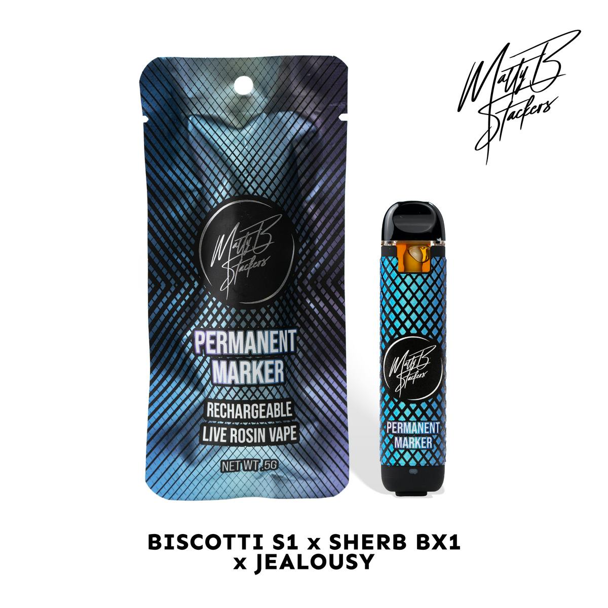 MattyB Stackers - Permanent Marker | Live Rosin AIO | .5G - 1