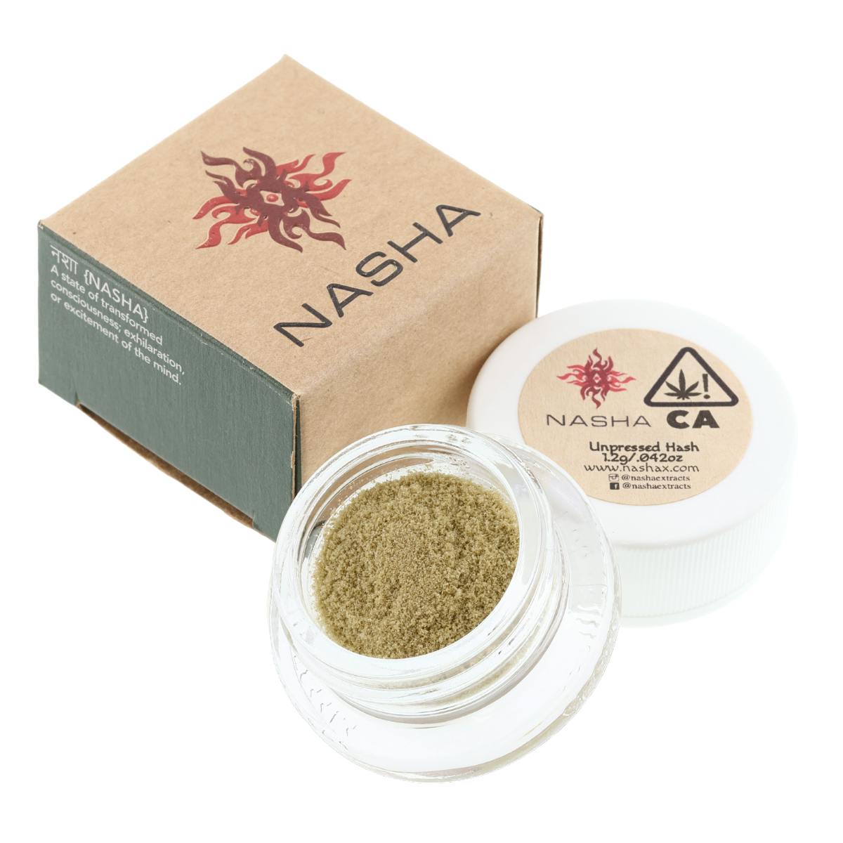 NASHA - Agent Blue 1.2g Green Unpressed Hash (S) - 1