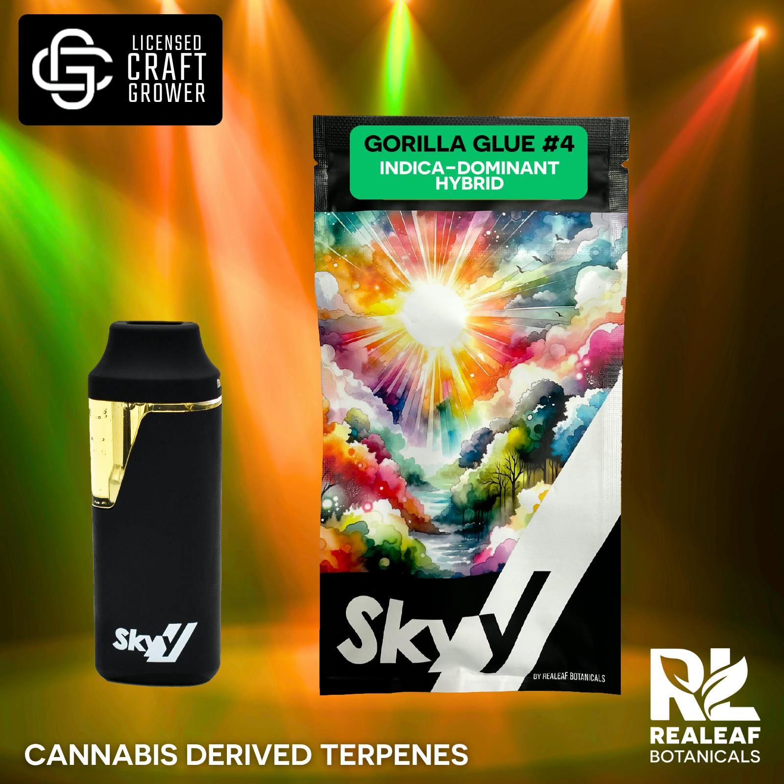 Realeaf Botanicals - Gorilla Glue #4 Disposable Pen 1g - 1