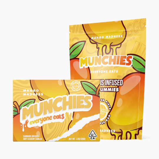 Munchies - Mango Madness Gummies | 100mg | 10ct | 10mg/ea - 1