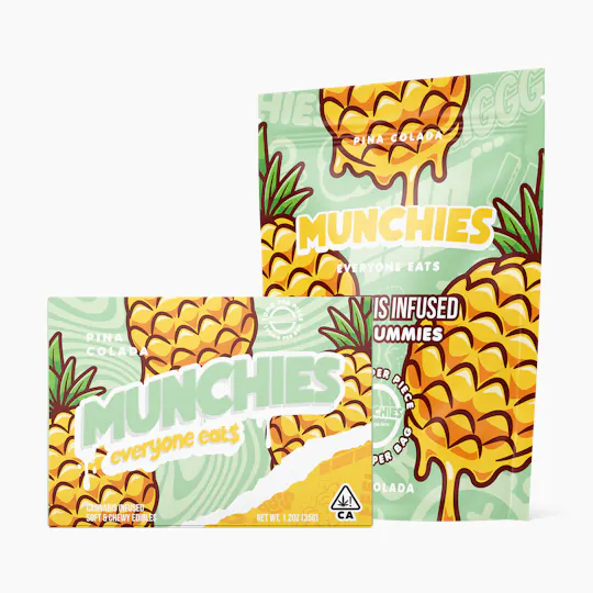 Munchies - Pina Colada Gummies | 100mg | 10ct | 10mg/ea - 1