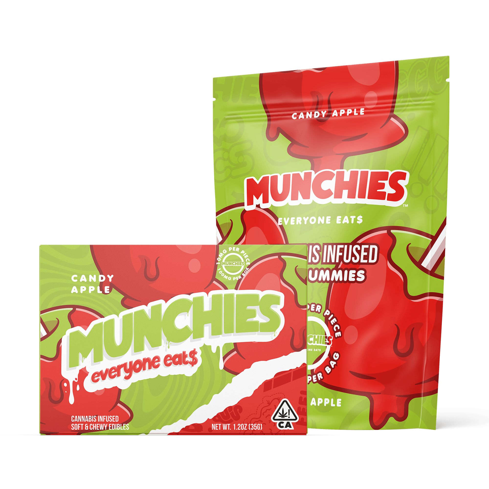 Munchies - Candy Apple Gummies | 100mg | 10ct | 10mg/ea - 1