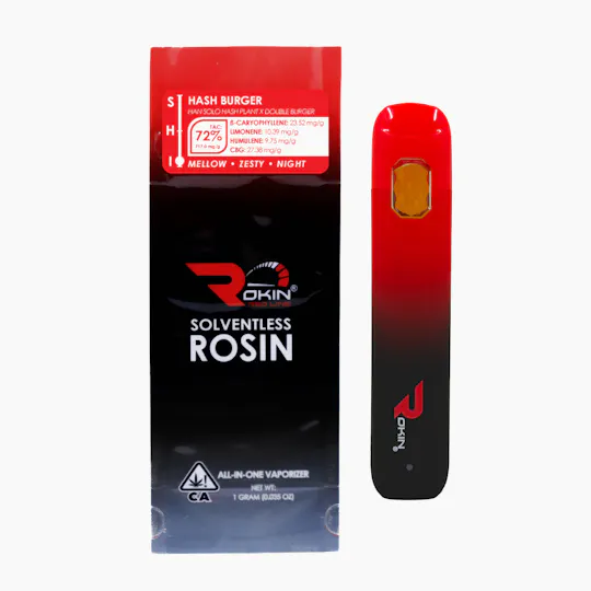 Rokin Cannabis - Rokin - Redline Rosin - Hash Burger - AIO 1.0g - 1