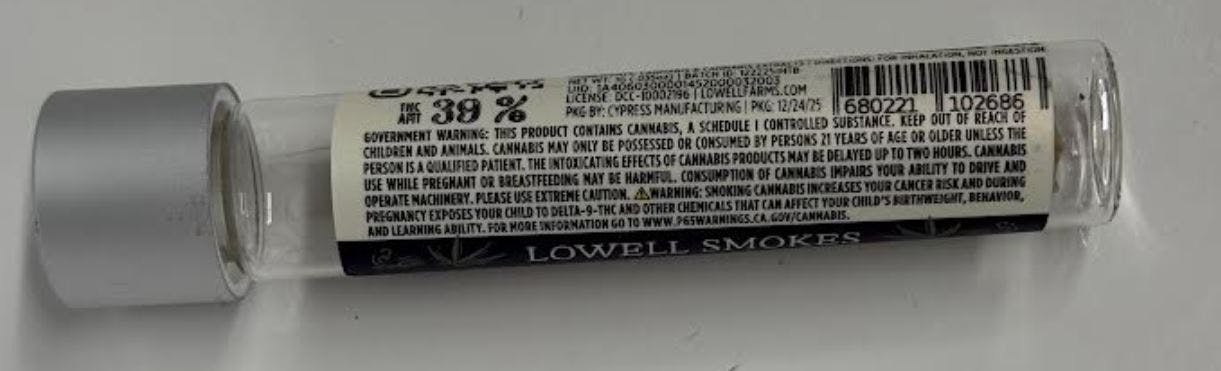 Lowell Herb Co. - LOWELL Infused Single Pre-Roll, Hybrid, The Balanced, 1g - 1
