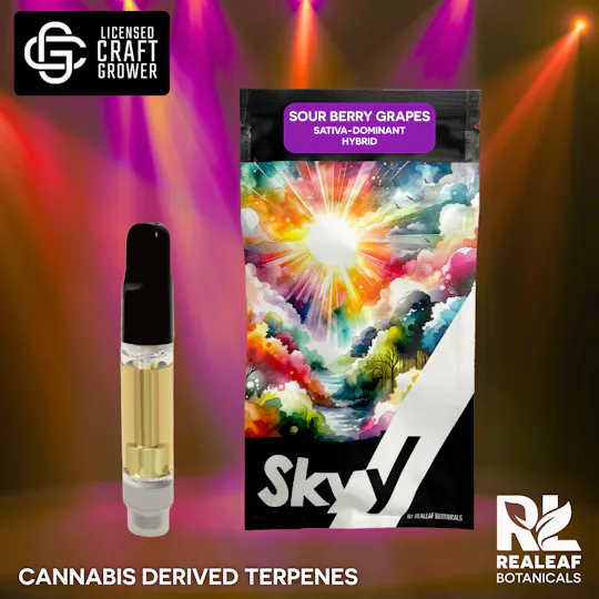 Realeaf Botanicals - Sour Berry Grapes Vape Cartridge 2g - 1