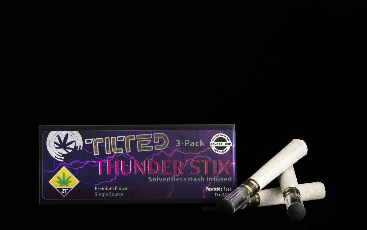 Tilted by Bellevue Cannabis Co - Don Mega | Thunderstix Infused Joints | 1.2g each | 3pk - 1