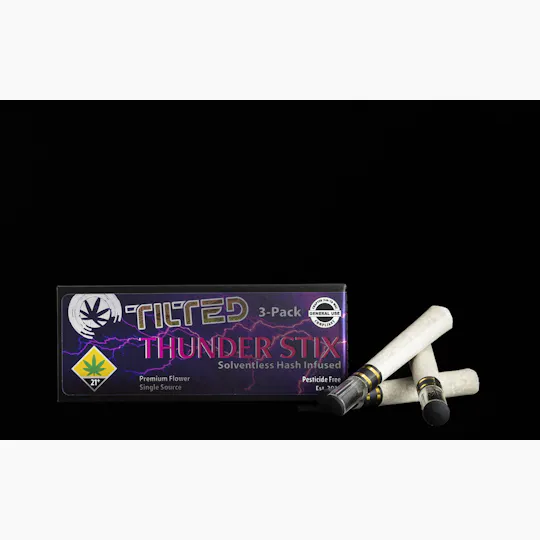 Tilted by Bellevue Cannabis Co - Don Mega | Thunderstix Infused Joints | 1.2g each | 3pk - 1