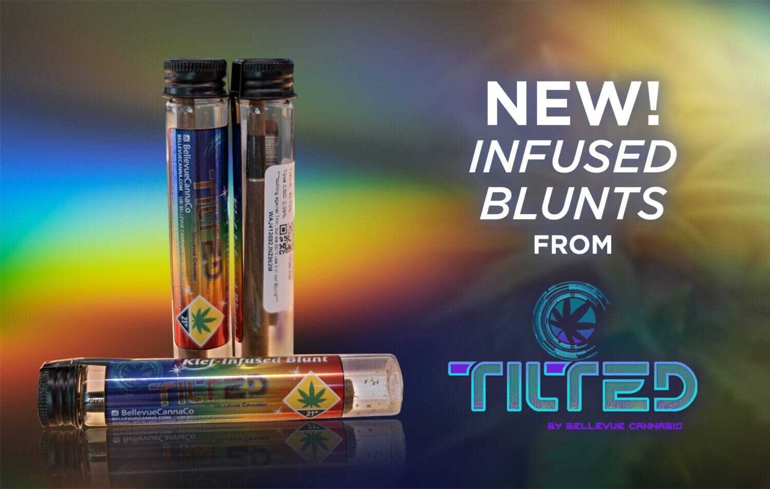Tilted by Bellevue Cannabis Co - Sour Lemon Drop – Kief Infused Blunt – 1.2g - 1