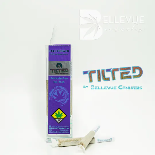 Tilted by Bellevue Cannabis Co - GMO Mind Flayer – Kief Infused Pre Roll – .6g – 6 Pack (3.6g) - 1