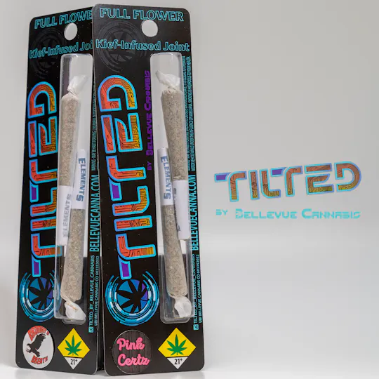 Tilted by Bellevue Cannabis Co - Ripped Off Runtz – Hash Infused Pre Roll – .6g – 2 Pack (1.2g) - 1