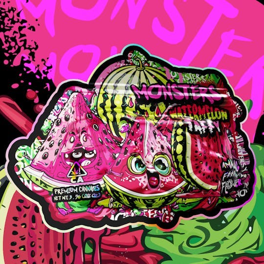 Monsters - Monsters - Watermelon Taffy 10g Flower - 1