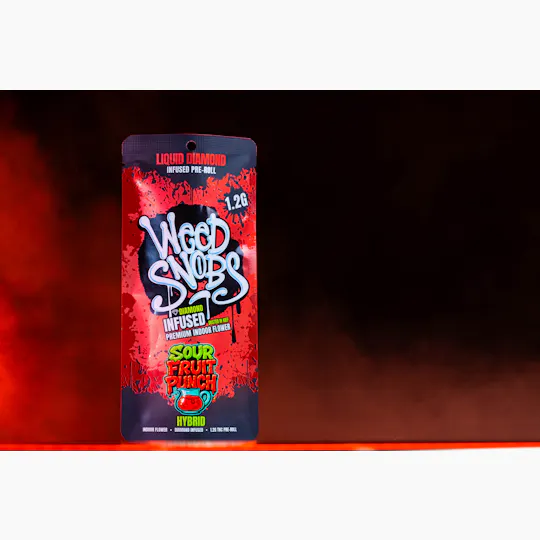 Weed Snobs - Sour Fruit Punch Liquid Diamond Infused Preroll 1.2g - 1