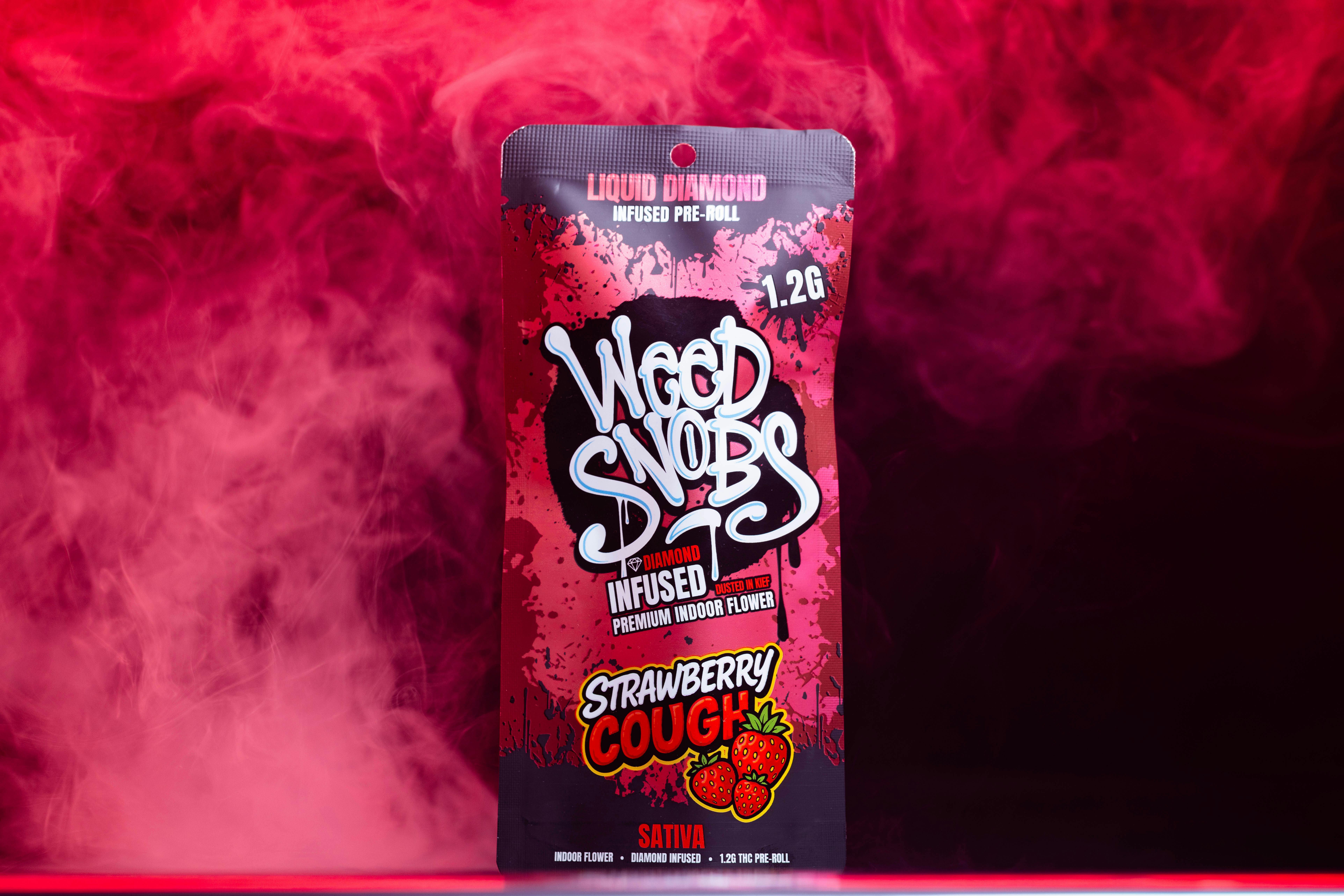 Weed Snobs - Strawberry Cough Liquid Diamond Infused Preroll 1.2g - 1
