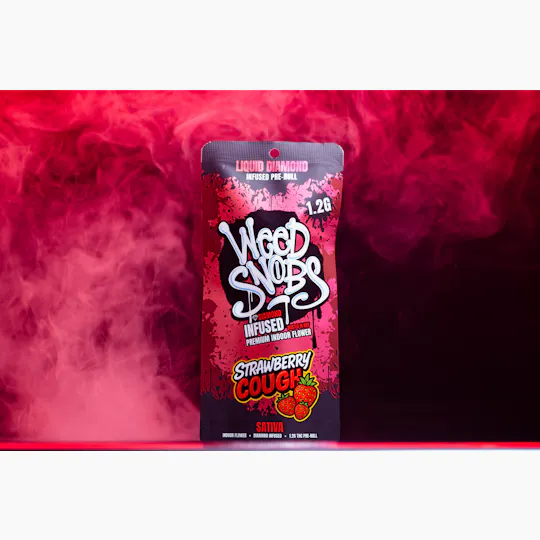 Weed Snobs - Strawberry Cough Liquid Diamond Infused Preroll 1.2g - 1