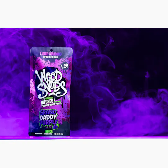 Weed Snobs - Grand Daddy Purple Liquid Diamond Infused Preroll 1.2g - 1