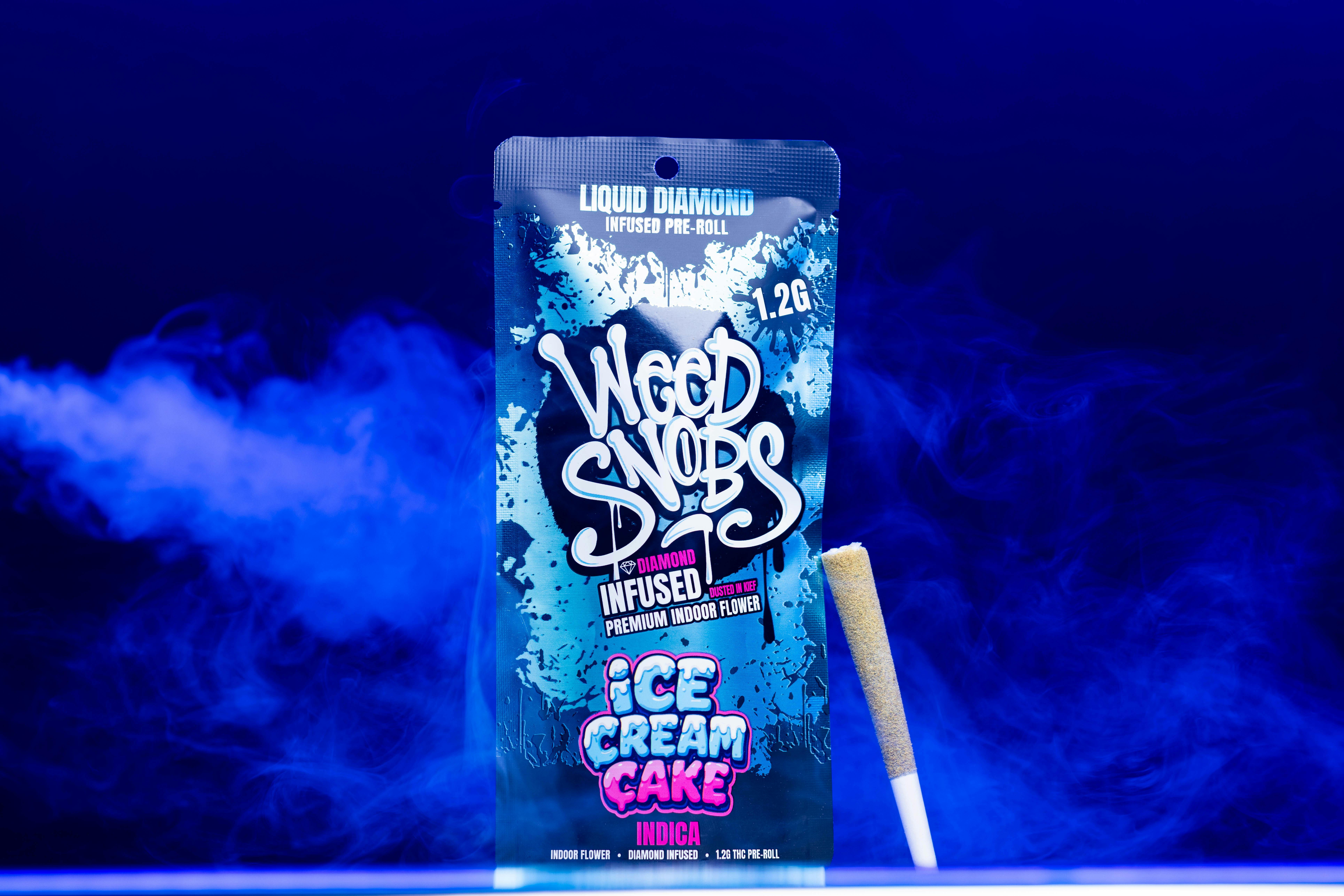 Weed Snobs - Ice Cream Cake Liquid Diamond Infused Preroll 1.2g - 1