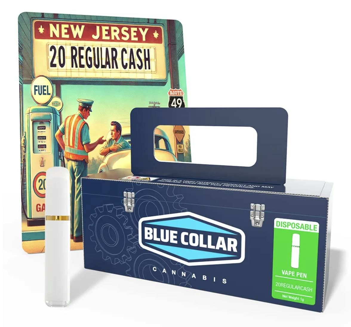 Blue Collar Cannabis - Blue Collar | 20 Regular Cash AIO 1g - 1