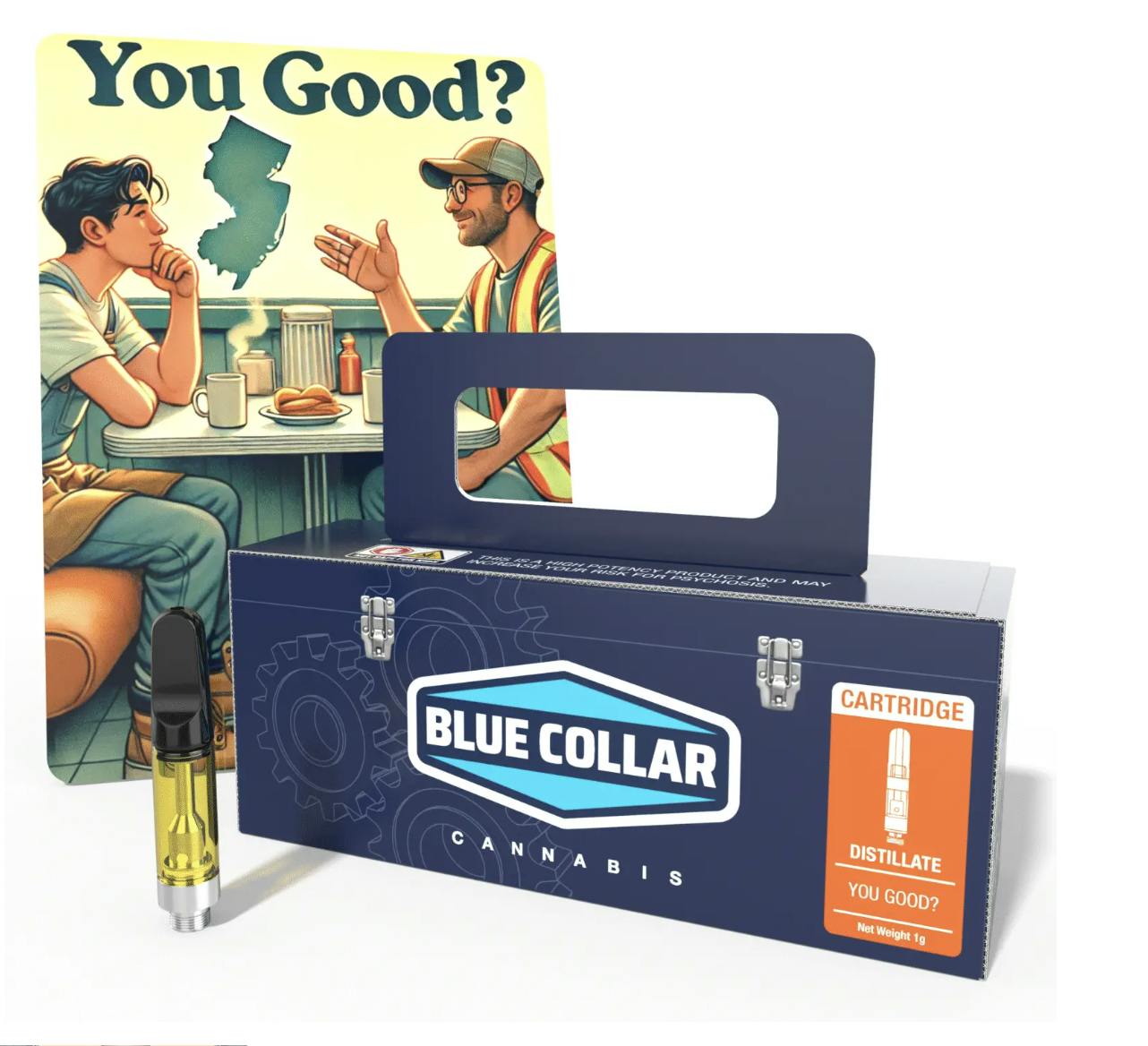 Blue Collar Cannabis - Blue Collar | You Good Cartridge .5g - 1
