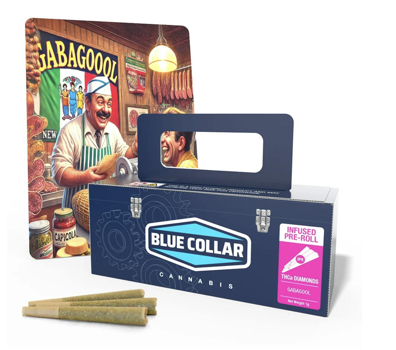 Blue Collar Cannabis - Blue Collar | Gabagool Infused Pre Rolls 3pk - .33g - 1