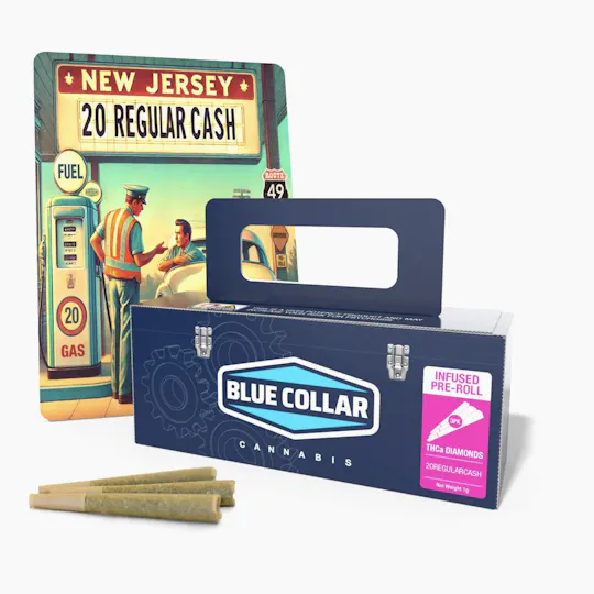 Blue Collar Cannabis - Blue Collar | 20 Regular Cash Infused Pre Rolls 3pk - .33g - 1
