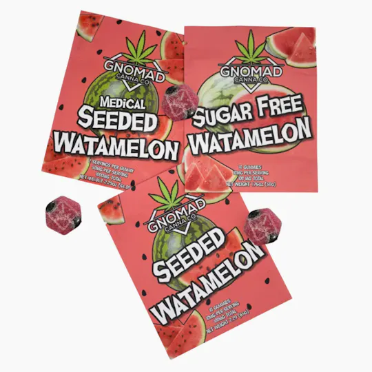 Gnomad - GNOMAD GUMMIES 100MG- SEEDED WATAMELON - 1
