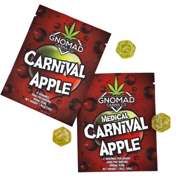 Gnomad - GNOMAD GUMMIES 100MG - CARNIVAL APPLE - 1