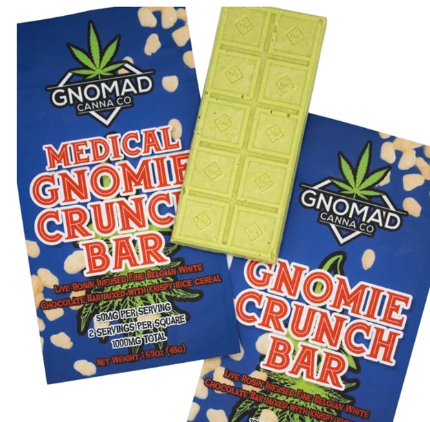 Gnomad - GNOMAD BAR 100MG - GNOMIE CRUNCH (ROSIN INFUSED) - 1