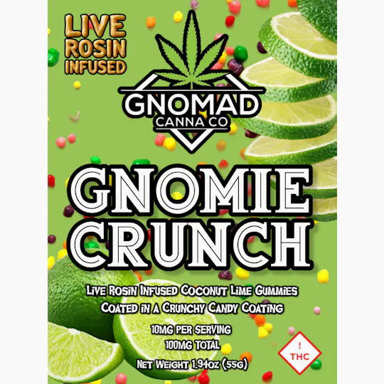 Gnomad - GNOMAD GUMMIES 100MG - GNOMIE CRUNCH (ROSIN INFUSED) - 1