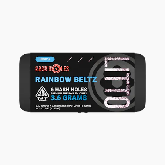 LITTO - LITTO - Rainbow Beltz - Mini Hash Holes - Indica - 3.6G - 1